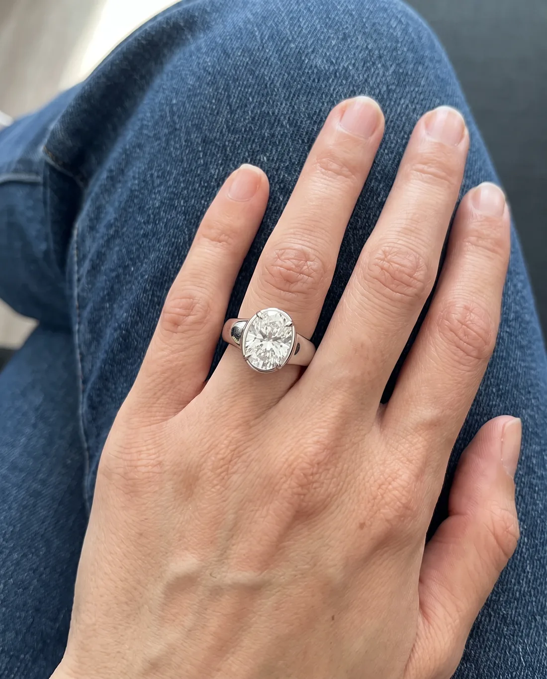 ORTIGAS Oval bezel, кольцо, на руке