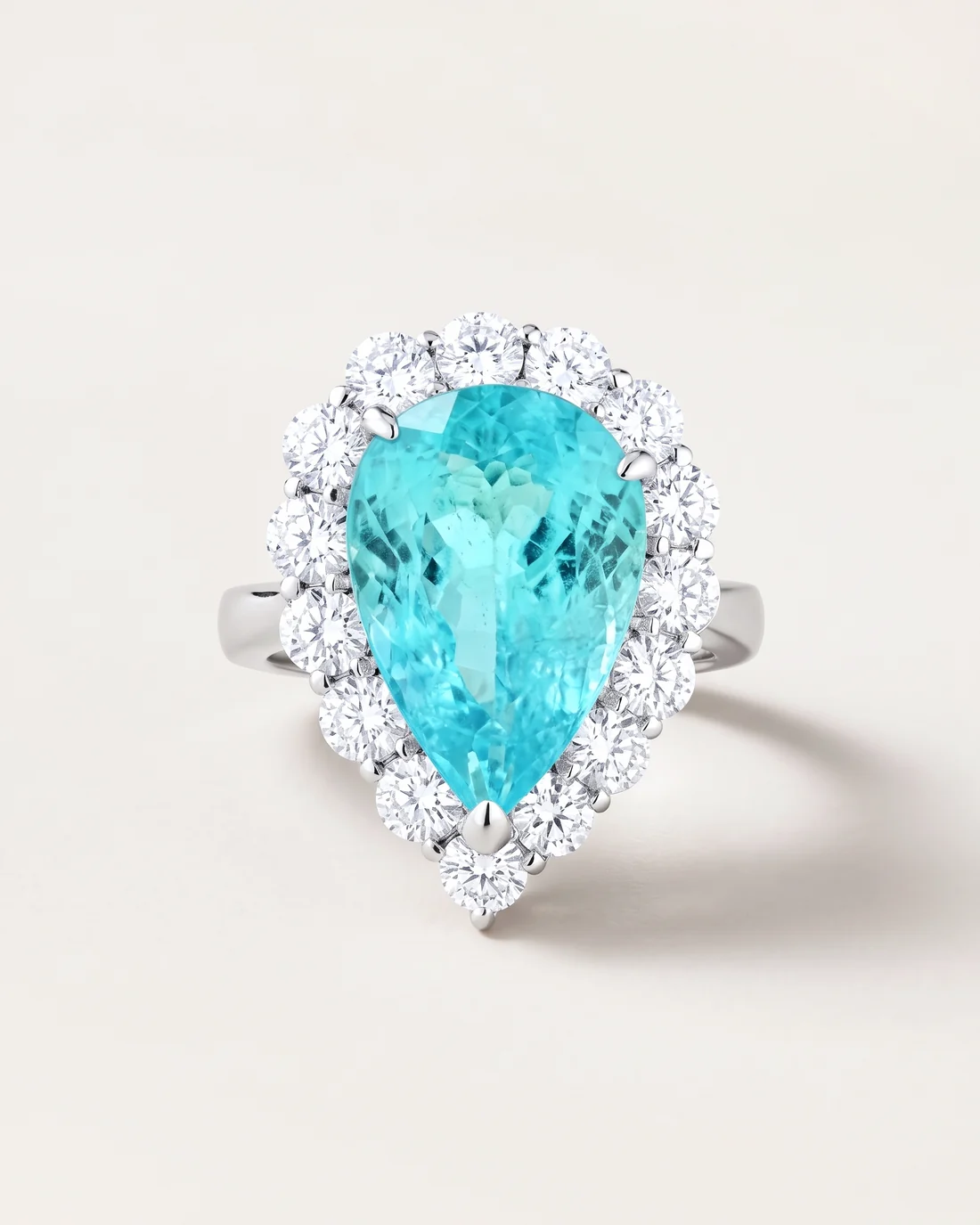 ORTIGAS Paraiba Pear, кольцо, вид сверху